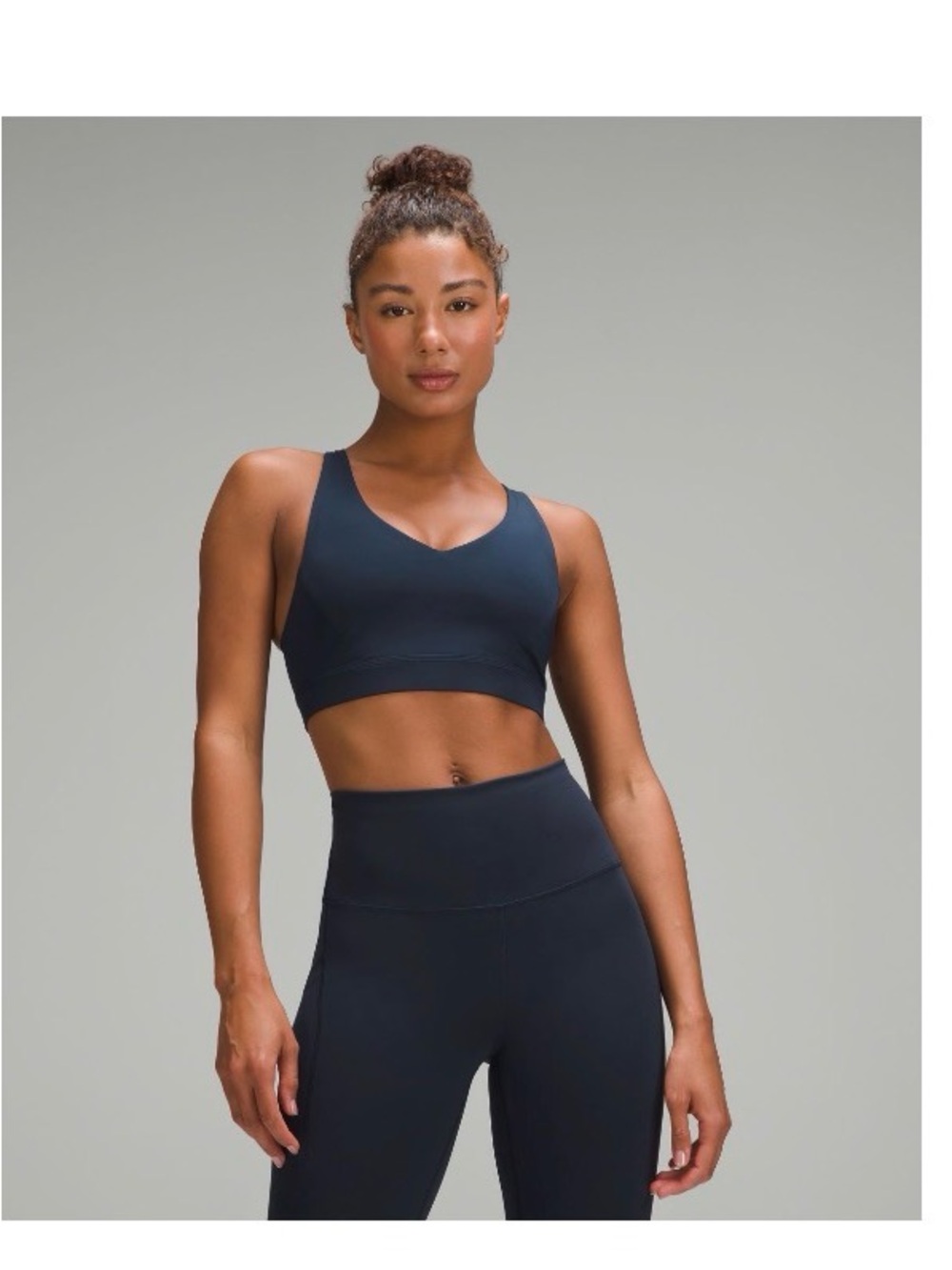 lululemon athletica Deep Navy V-Neck Wireless Sports Bra